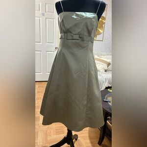 David's Bridal Olive A-Line Skirt